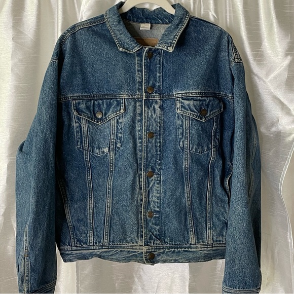 Vintage Gap Jean Jacket Womens M Medium Wash Denim Trucker 90s